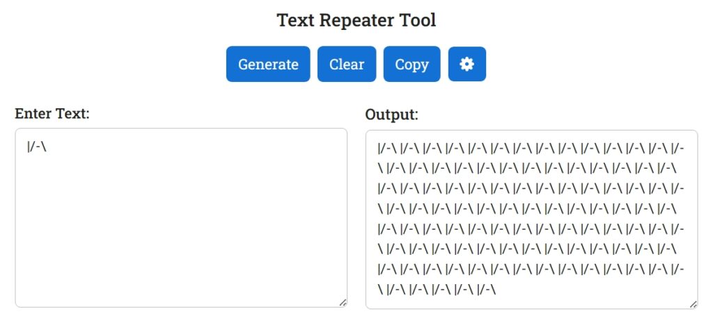 Generating Decorative Text Pattern with Text Repeater Tool